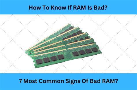 bad ram stick symptoms|5 Signs and Symptoms That Your RAM Is About to Fail .